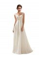 V-Neck Lace Wedding Dress On Chiffon Sydney