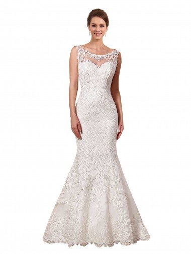 Shop Bateau Illusion Sweetheart Lace Wedding Dress Sydney