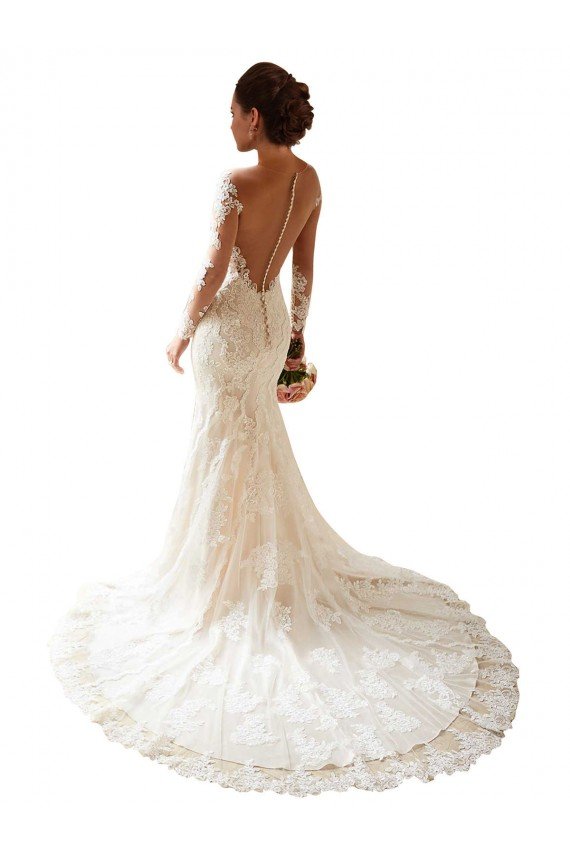 Shop Long Sleeves Maermaid Sweetheart Lace Wedding Dress Sydney