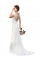 Shop Illusion Bateau Neckline Fit and Flare Lace Wedding Dress Sydney