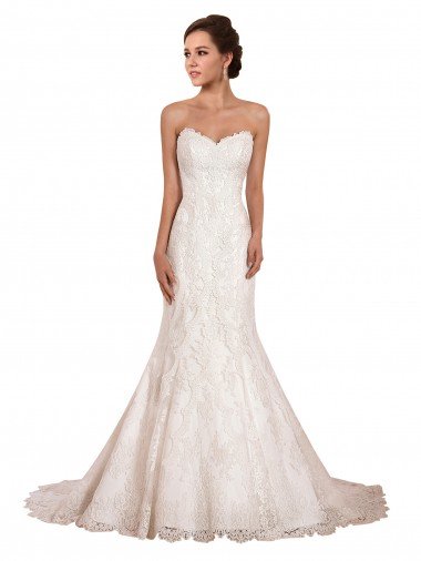 Shop Sweetheart Neckline Sexy Mermaid Lace Wedding Dress Sydney