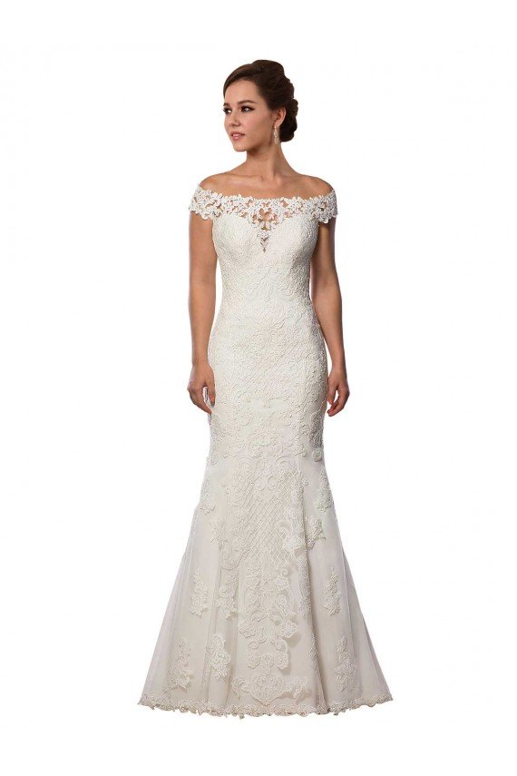 Shop Modern Off the Shoulder Mermaid Lace Wedding Dress Sydney