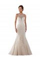 High Neck Mermaid Lace Wedding Dress with Illusion Back Sydney