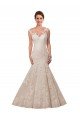 Shop Fit and Flare Illusion Neck Lace Wedding Dress Sydney