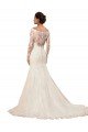 Long Sleeves Mermaid Lace Wedding Dress with Illusion Back Sydney