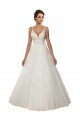 Shop Modern Spaghetti Straps Ball Gown Tulle Wedding Dress with Lace Bodice Sydney