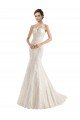 Shop Illusion Neck Mermaid All Over Lace Wedding Dress Sydney