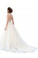 Shop Illusion Neck A-Line Tulle Beach Wedding Dress with Lace Bodice Sydney