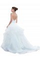 Spaghetti Straps Ball Gown Beach Wedding Dress with Lace Bodice Sydney