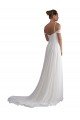 Shop Off the Shoulder A-Line Ruched Chiffon Beach Wedding Dress Sydney