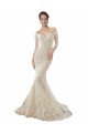 Long Sleeves Off the Shoulder Trumpet Lace Wedding Dress Sydney