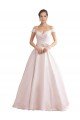 Shop Off the Shoulder Sweetheart Ball Gown Satin Wedding Dress Sydney