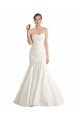 Shop Strapless Mermaid Ruched Satin Beach Wedding Dress with Low Back Sydney