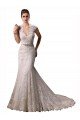 Shop Halter V-Neck Mermaid Lace Wedding Dress with Keyhole Back Sydney
