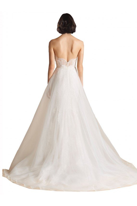 Shop Strapless Sweetheart Lace Bodice A-Line Organza Wedding Dress Sydney