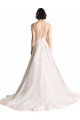 Shop Illusion Neck A-Line Organza Wedding Dress Sydney