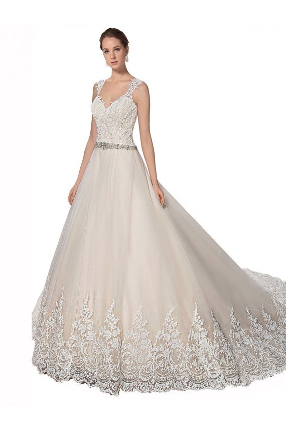 Sweetheart Cap Sleeves Tulle Lace Wedding Dress Sydney
