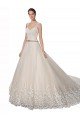 Sweetheart Cap Sleeves Tulle Lace Wedding Dress Sydney