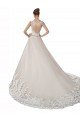 Sweetheart Cap Sleeves Tulle Lace Wedding Dress Sydney