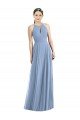Keyhole Halter Chiffon Maxi Bridesmaid Dress Sydney