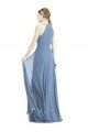 Keyhole Halter Chiffon Maxi Bridesmaid Dress Sydney