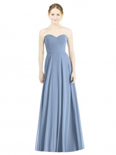 Shop Strapless Sweetheart Chiffon Bridesmaid Dress Sydney