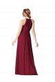 Halter Neck Chiffon Bridesmaid Dress with Shirred Bodice Sydney