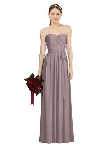 Shop Sweetheart Neckline Long Full Length Chiffon Bridesmaid Dress Sydney