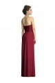 Shop Long Strapless Chiffon Bridesmaid Dress with Side Slit Sydney