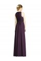 Long Chiffon V-Neck Bridesmaid Dress with Shirred Bodice Sydney