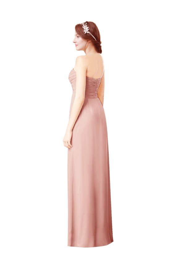 Shop Long Chiffon Sweetheart Bridesmaid Dress with Twist Bodice Sydney