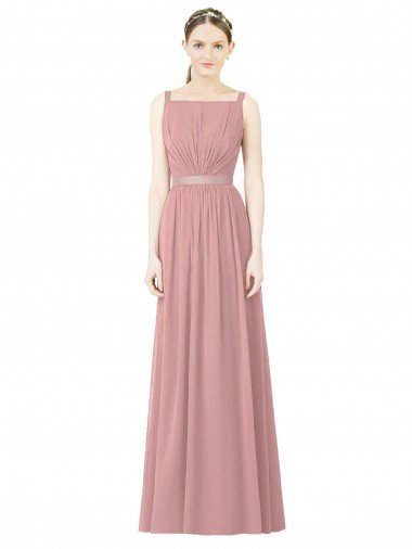 Shop High Neck Chiffon Bridesmaid Dress with Low Back Sydney