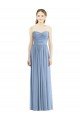 Shop Strapless Long Chiffon Dress with Sweetheart Neckline And Draped Bodice Sydney