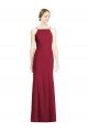 Shop High Square Trumpet Chiffon Bridesmaid Dress with Lace-Up Open Back Sydney