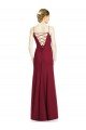 Shop High Square Trumpet Chiffon Bridesmaid Dress with Lace-Up Open Back Sydney