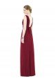 Low Square Back Sleeveless Shirred Skirt Bridesmaid Dress Sydney
