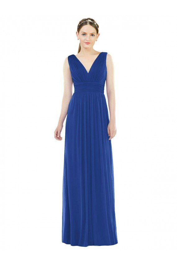 Low Square Back Sleeveless Shirred Skirt Bridesmaid Dress Sydney