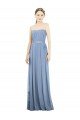 Shop V-Pleat Chiffon Full-Length Strapless Bridesmaid Dress Sydney