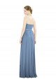 Shop V-Pleat Chiffon Full-Length Strapless Bridesmaid Dress Sydney