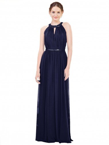 Shop Vintage Full-Length Sleeveless Chiffon Bridesmaid Dress  Sydney