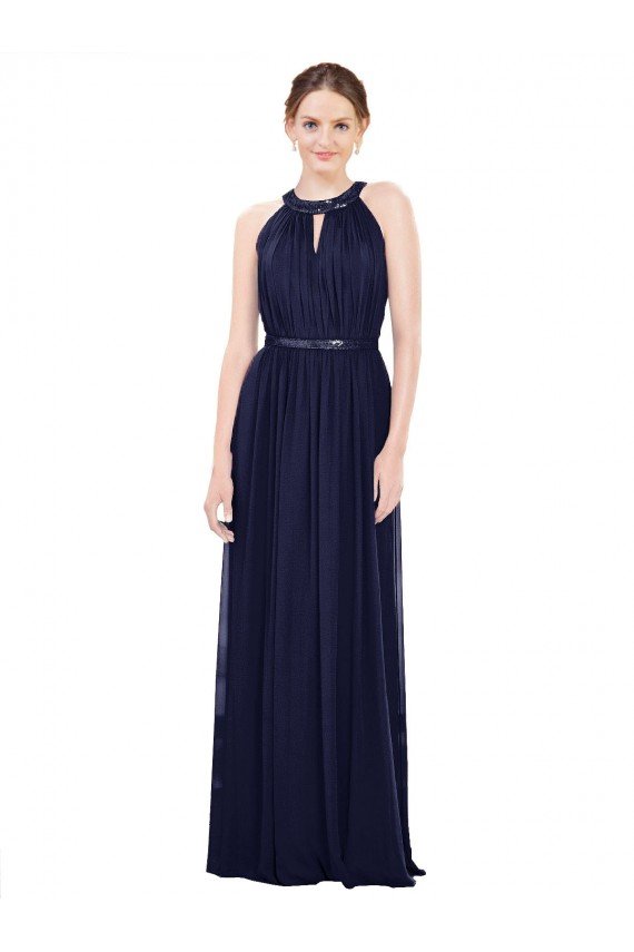 Shop Vintage Full-Length Sleeveless Chiffon Bridesmaid Dress  Sydney