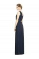 Shop Full-Length V-Neck Lux Chiffon Bridesmaid Dress with V-Back Sydney