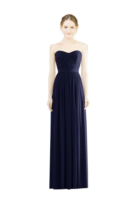 Shop Low Back Draped Strapless Chiffon Formal Bridesmaid Dress  Sydney