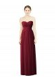 Shop Draped Full Length Strapless Chiffon Bridesmaid Dress Sydney