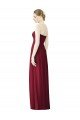 Shop Draped Full Length Strapless Chiffon Bridesmaid Dress Sydney