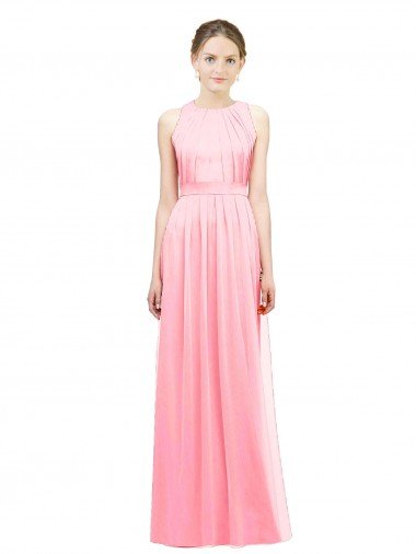 Sleek Halter Neck Chiffon Bridesmaid Dress  Sydney