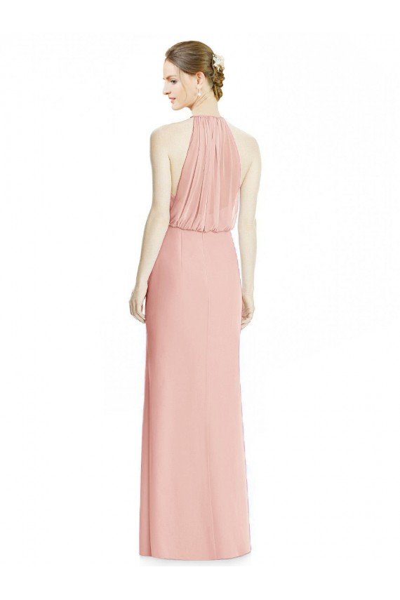 Shop Halter Neck Trumpet Chiffon Bridesmaid Dress Sydney