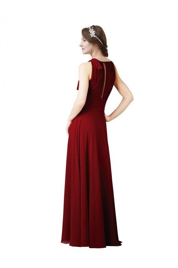 Luxe Chiffon Bridesmaid Dress with Open Slit In the Back Sydney