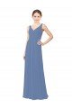 Shop Draped V-Neck Luxe Chiffon Bridesmaid Dress Sydney