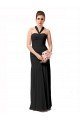 Shop Long Halter Chiffon Bridesmaid Dress with Dropped Waist Sydney